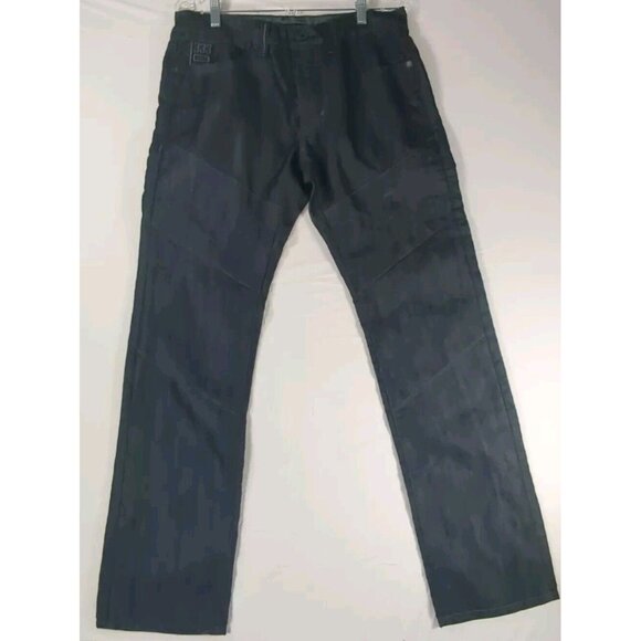 Sean John Navy Blue Denim Jeans Pants Hip Hop Streetwear Mens 32x30 Straight Leg - Picture 1 of 12